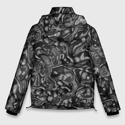 Мужская зимняя куртка Черная жидкая масса / 3D-Черный – фото 2
