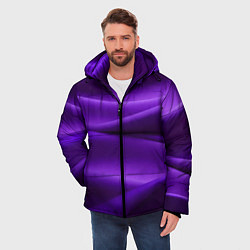 Куртка зимняя мужская Фиолетовый шелк, цвет: 3D-красный — фото 2