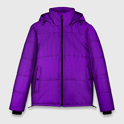 Куртка зимняя мужская Фиолетовый текстурированный, цвет: 3D-черный