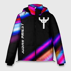 Мужская зимняя куртка Judas Priest neon rock lights