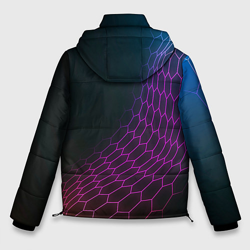 Мужская зимняя куртка Jaguar neon hexagon / 3D-Черный – фото 2