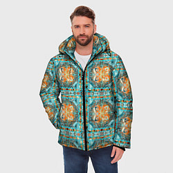 Куртка зимняя мужская Орнамент пейсли, цвет: 3D-светло-серый — фото 2