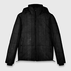 Куртка зимняя мужская Текстура темного паркета, цвет: 3D-черный