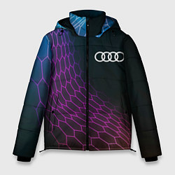 Мужская зимняя куртка Audi neon hexagon