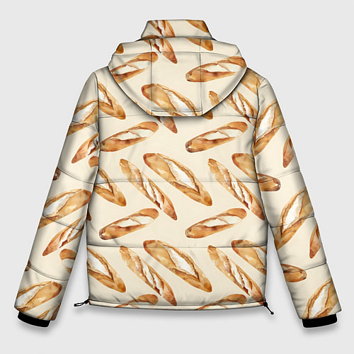 Мужская зимняя куртка The baguette pattern / 3D-Черный – фото 2