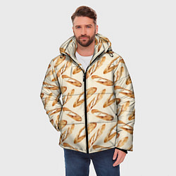 Куртка зимняя мужская The baguette pattern, цвет: 3D-черный — фото 2