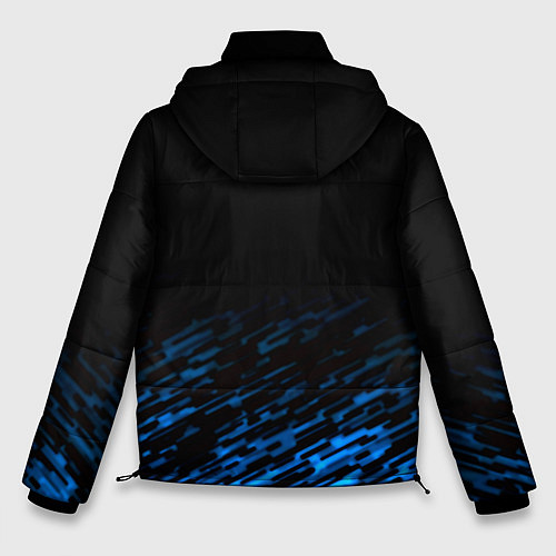 Мужская зимняя куртка Napoli fc club texture / 3D-Черный – фото 2