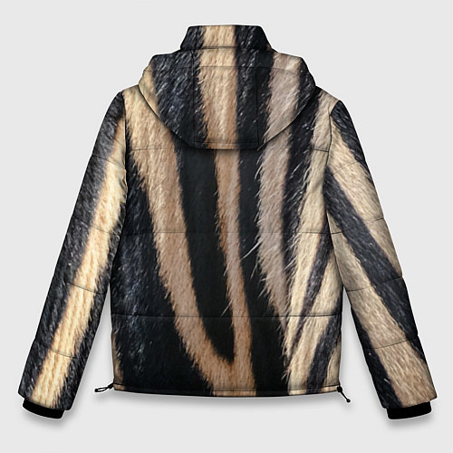 Мужская зимняя куртка Мех зебры / 3D-Черный – фото 2