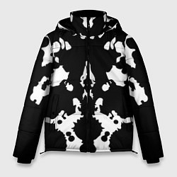 Куртка зимняя мужская Тест Роршаха - нейросеть, цвет: 3D-черный
