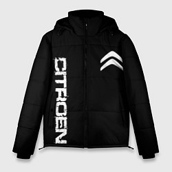 Куртка зимняя мужская Citroen logo white, цвет: 3D-черный