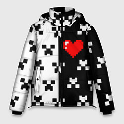 Мужская зимняя куртка Minecraft pattern love