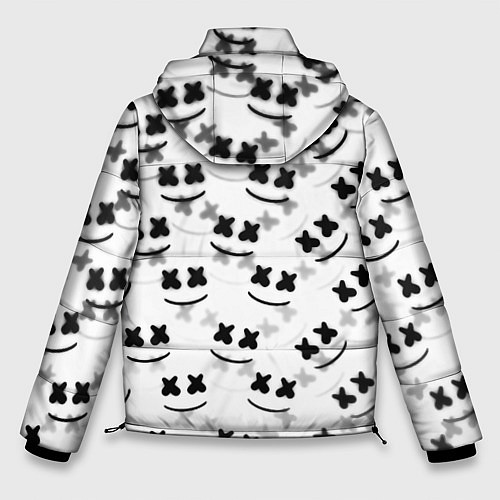 Мужская зимняя куртка Marshmello dj pattern / 3D-Черный – фото 2