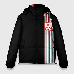 Куртка зимняя мужская Roblox glitch line, цвет: 3D-черный
