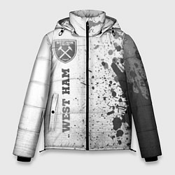 Куртка зимняя мужская West Ham - white gradient по-вертикали, цвет: 3D-черный