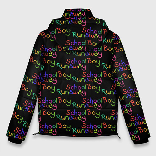 Мужская зимняя куртка Logo - Schoolboy Runaway pattern / 3D-Черный – фото 2