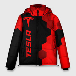 Мужская зимняя куртка Tesla - red gradient по-вертикали