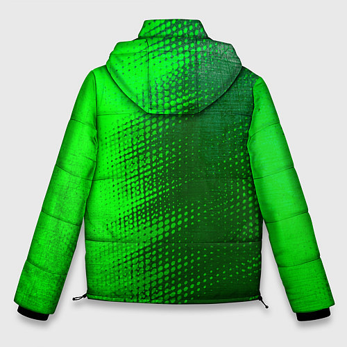 Мужская зимняя куртка JAC - green gradient по-вертикали / 3D-Черный – фото 2