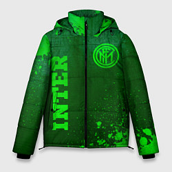 Мужская зимняя куртка Inter - green gradient вертикально