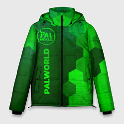 Мужская зимняя куртка Palworld - green gradient по-вертикали