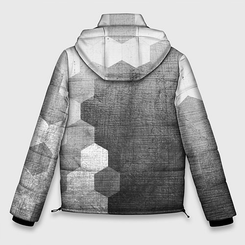 Мужская зимняя куртка Rust - grey gradient по-вертикали / 3D-Черный – фото 2