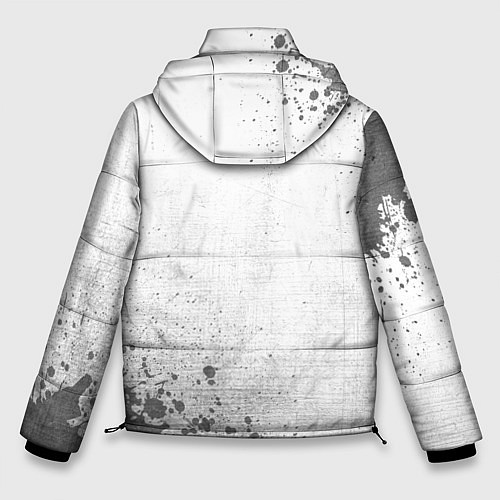 Мужская зимняя куртка Manchester City - white gradient вертикально / 3D-Черный – фото 2