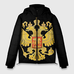 Куртка зимняя мужская Герб России: золото, цвет: 3D-светло-серый