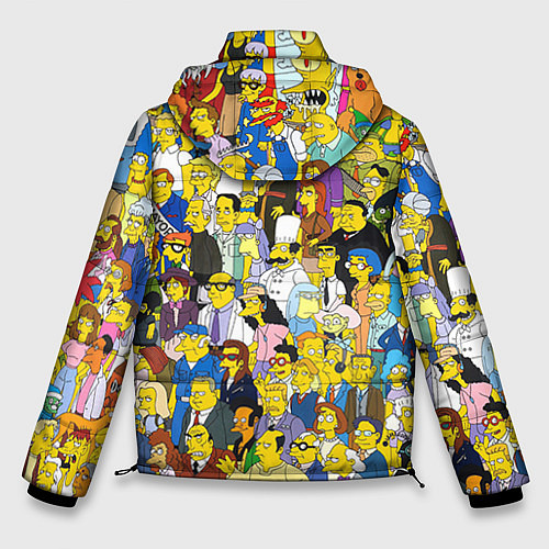 Мужская зимняя куртка Simpsons Stories / 3D-Черный – фото 2