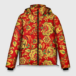 Куртка зимняя мужская Хохлома, цвет: 3D-светло-серый