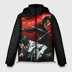 Куртка зимняя мужская Тетрадь смерти, цвет: 3D-черный