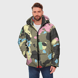 Куртка зимняя мужская Камуфляж: микс цветов, цвет: 3D-черный — фото 2