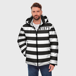 Куртка зимняя мужская Заключенный, цвет: 3D-черный — фото 2