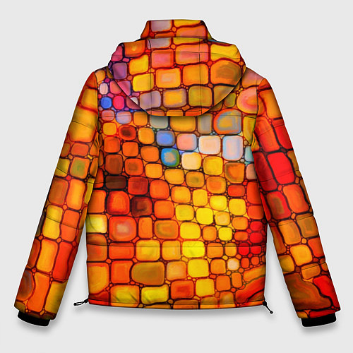 Мужская зимняя куртка Текстуры / 3D-Черный – фото 2