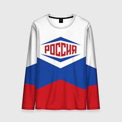 Лонгслив мужской Россия 2016, цвет: 3D-принт