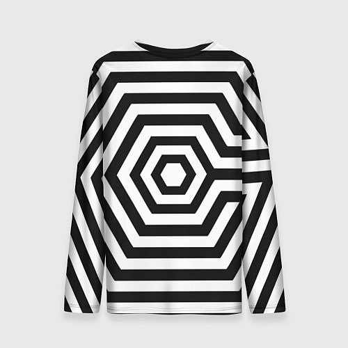 Мужской лонгслив EXO Geometry / 3D-принт – фото 2