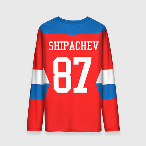 Мужской лонгслив Сборная РФ: #87 SHIPACHEV / 3D-принт – фото 2