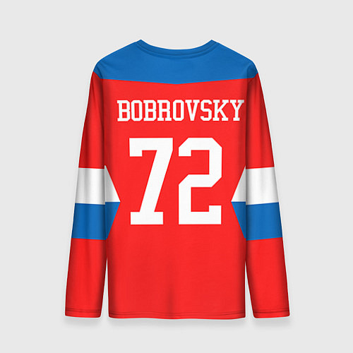 Мужской лонгслив Сборная РФ: #72 BOBROVSKY / 3D-принт – фото 2