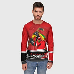 Лонгслив мужской Chicago Blackhawks, цвет: 3D-принт — фото 2