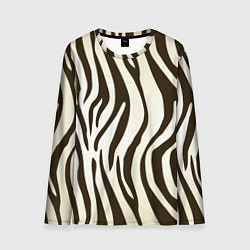 Лонгслив мужской Шкура зебры, цвет: 3D-принт