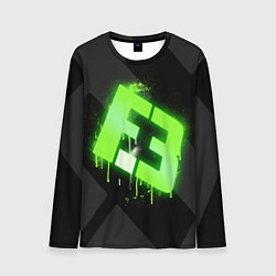 Лонгслив мужской Flipsid3: Black collection, цвет: 3D-принт