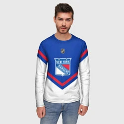Лонгслив мужской NHL: New York Rangers, цвет: 3D-принт — фото 2