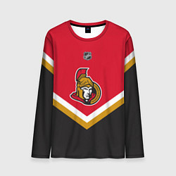 Лонгслив мужской NHL: Ottawa Senators, цвет: 3D-принт