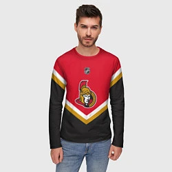 Лонгслив мужской NHL: Ottawa Senators, цвет: 3D-принт — фото 2