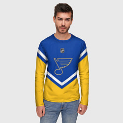 Лонгслив мужской NHL: St. Louis Blues, цвет: 3D-принт — фото 2