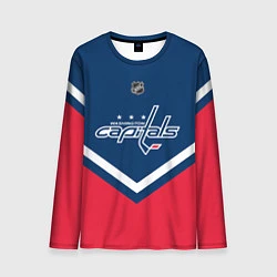 Лонгслив мужской NHL: Washington Capitals, цвет: 3D-принт