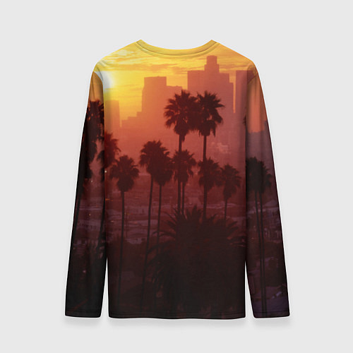 Мужской лонгслив Калифорния Лос-Анджелес / 3D-принт – фото 2