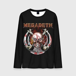 Мужской лонгслив Megadeth: Skull in chains