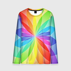 Лонгслив мужской Радуга, цвет: 3D-принт