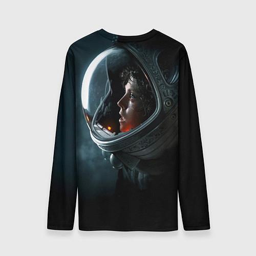 Мужской лонгслив Девушка космонавт / 3D-принт – фото 2