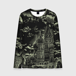 Лонгслив мужской Dark Kremlin, цвет: 3D-принт