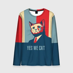 Лонгслив мужской Yes we CAT, цвет: 3D-принт